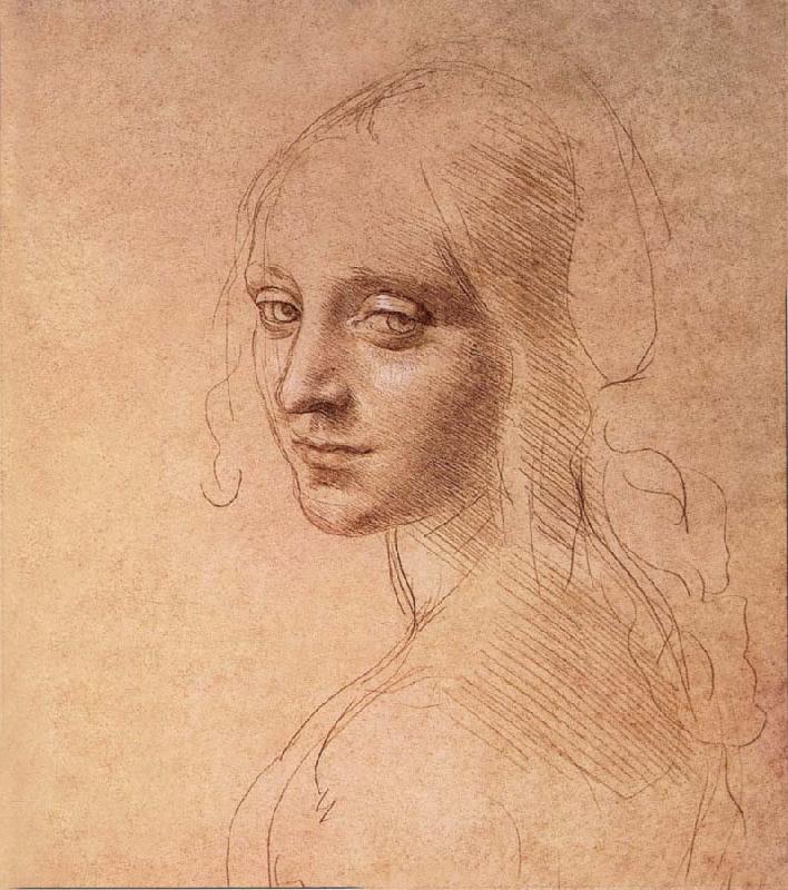 LEONARDO da Vinci Portrat of a Madchens